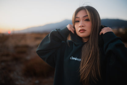 "DAYS" RELAXED HOODIE - PINE GREEN