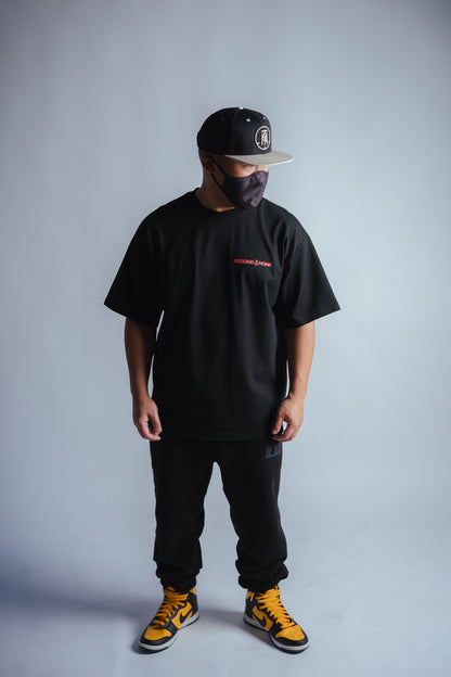 "X RINGS" TEE - BLACK