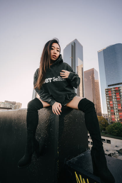 "LOST ANGELES" WASHED HOODIE