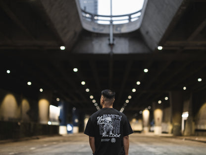 "RISE II.XX" HEAVYWEIGHT TEE - BLACK