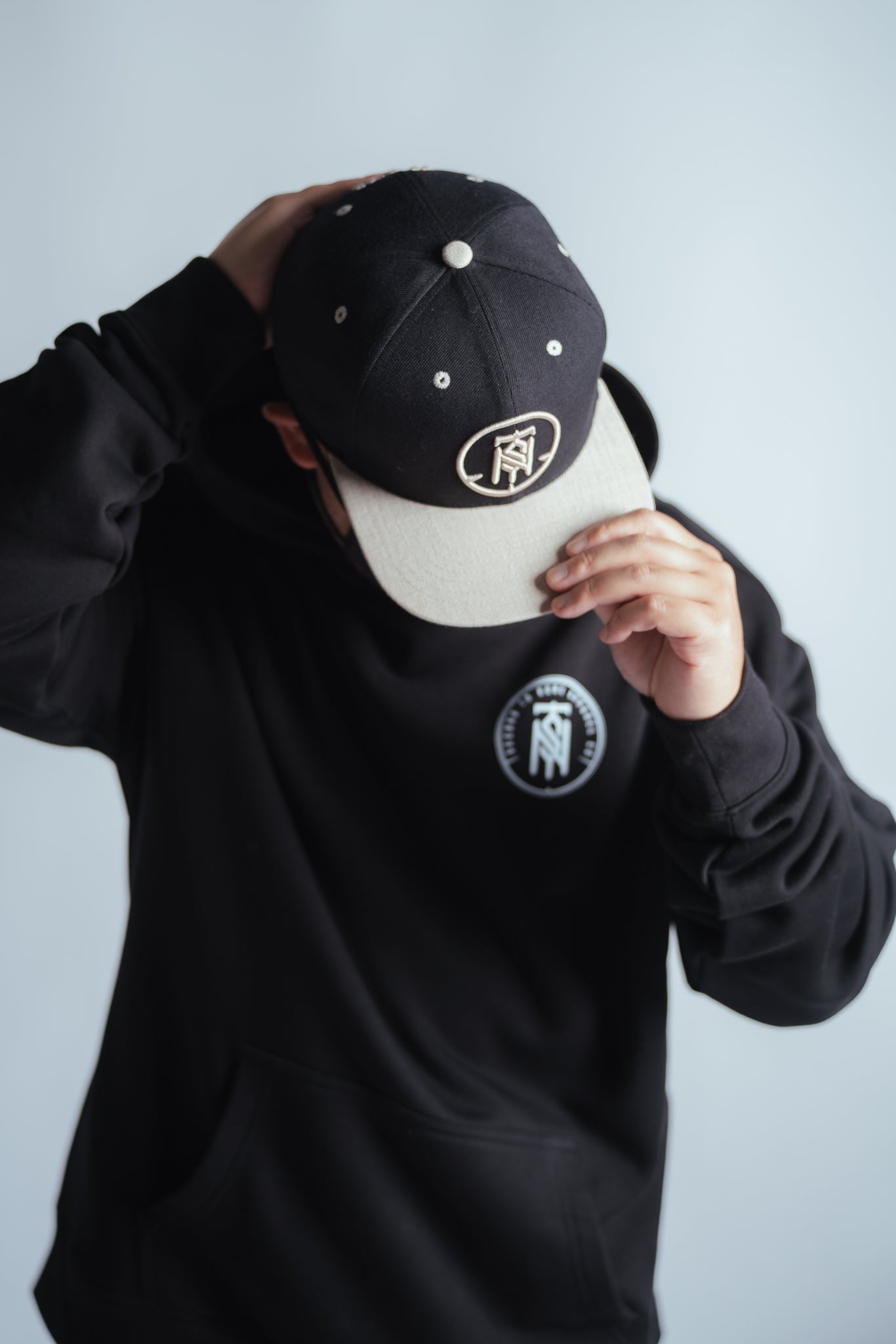 second to none snapback front featuring monogram embroidery