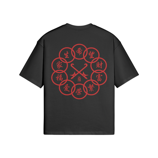 "X RINGS" TEE - BLACK